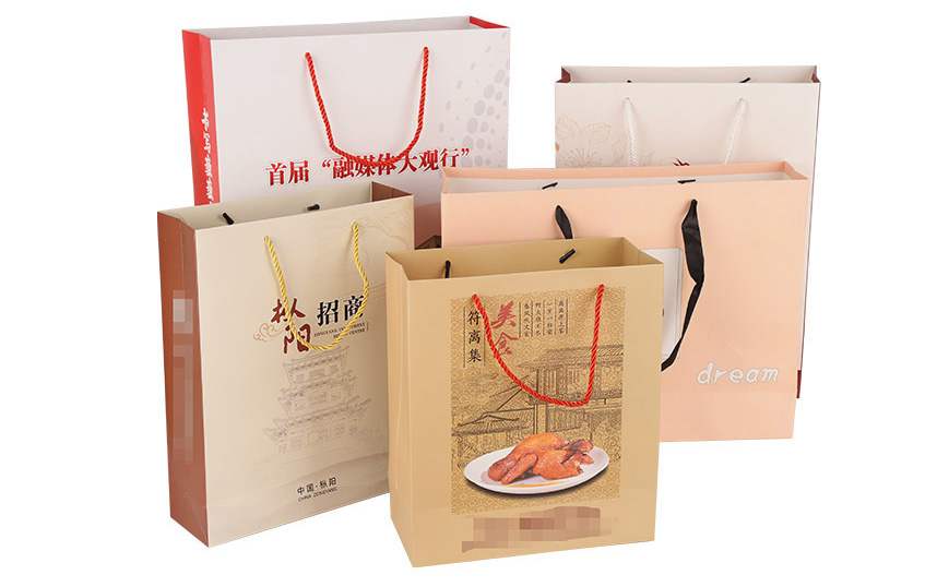 手提袋印刷廠手提袋禮品袋印刷產(chǎn)品包裝手提袋免費設計彩色印刷